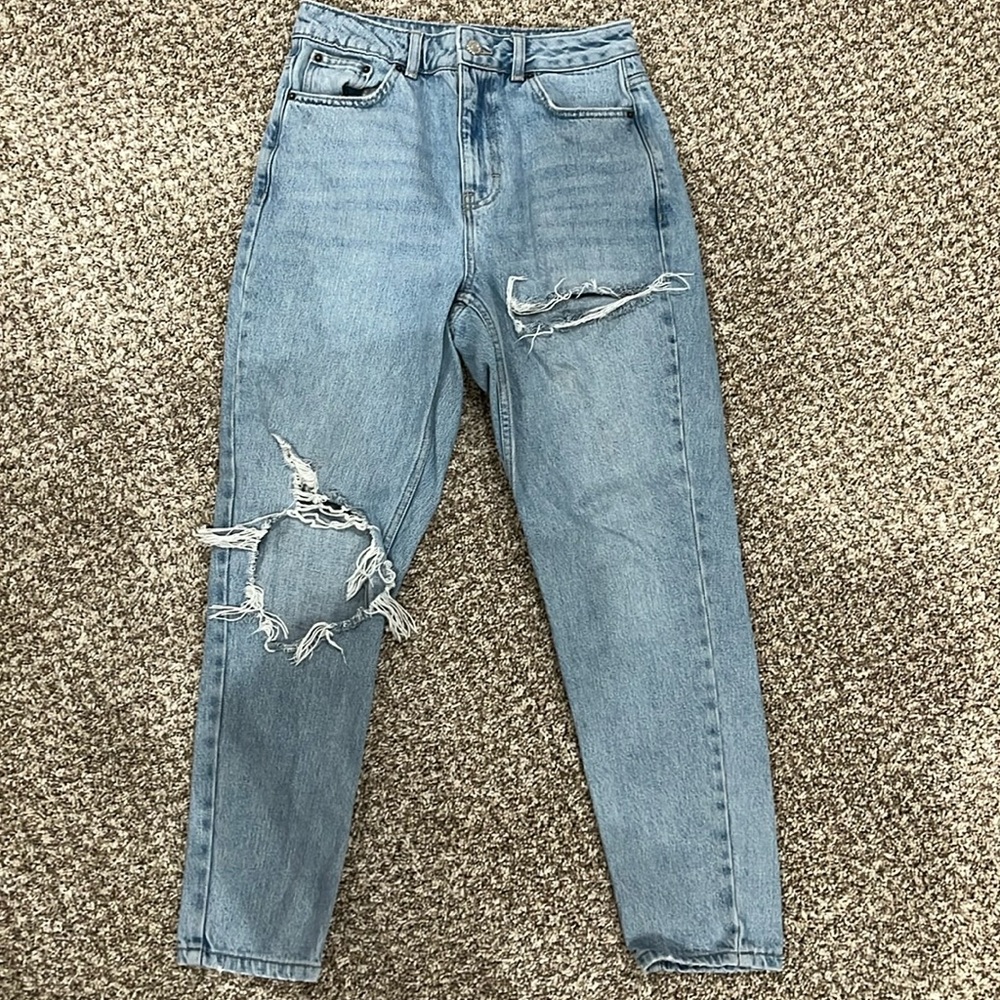 Mom jeans (stain on back pocket)